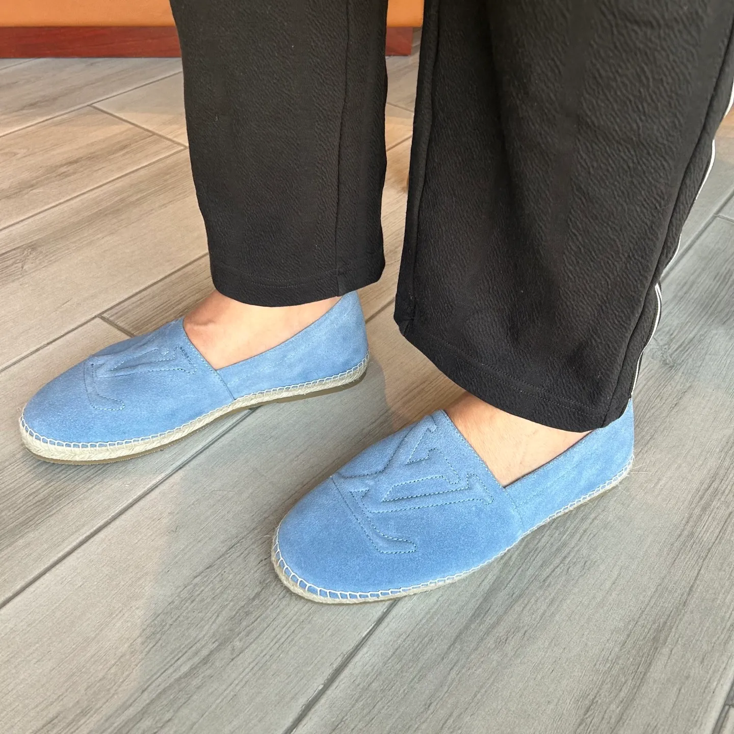 [L Family] Top P: 720💰-Size: 39-44 (customized at 38.45.46) L Family Freesstyle Men's Fisherman Shoes. 2026 Overseas🎆🎆[Spring and Summer New Style: Lv Fisherman Shoes] Material: calf suede, cowhide𥚃, rubber injection process, hemp rope with rubber outsole.